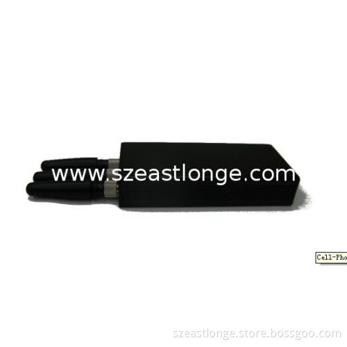 Mini Gsm / 3g Handheld Cell Phone Jammer Blocker Est-808hb With 3 Antenna